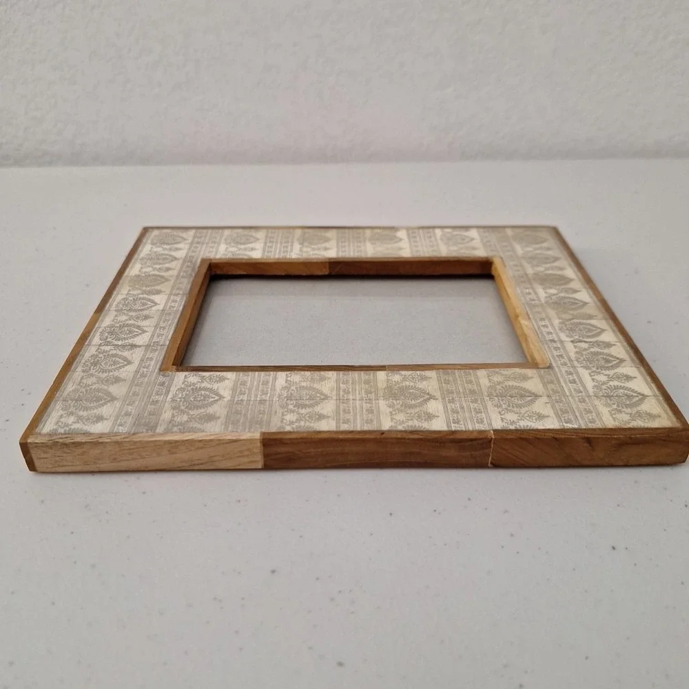Vintage Ornate Tile Solid Wood Picture Frame 6.5
